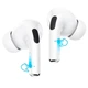 Беспроводные наушники HOCO TWS EW51 BT5.3 30/300mAh ANC Location 3.5h white - изображение 4