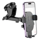 Автомобильный держатель HOCO Mighty one-button Car holder H19 (center console) black - изображение 4