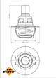 Термостат RENAULT Clio 90- вир-во NRF NRF (725141) - зображення 1