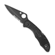 Ніж Spyderco Delica 4 Black Blade напівсерейтор C11PSBBK - зображення 1