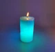 Восковая Декоративная Свеча с настоящим Пламенем и LED Подсветкой 7 цветов RGB Soft Light Candles magic Original - изображение 3