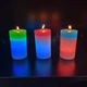 Восковая Декоративная Свеча с настоящим Пламенем и LED Подсветкой 7 цветов RGB Soft Light Candles magic Original - изображение 8