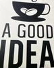 Наклейка в кав'ярню Happy Pocket Coffee is always a good idea (Кава завжди гарна ідея декор) 30х70см матова Чорний (HP-024S-070M) - зображення 6