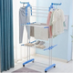 Многоярусная сушилка для белья, вещей, одежды Garment rack with wheels складная - изображение 1