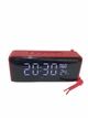 Портативна бездротова Bluetooth колонка TG-174 з годинником та градусником red - зображення 1