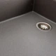 Гранитная мойка с сушкой для кухни Platinum 8650 DIAMOND 860х500х190 матовая серый муссон - изображение 7
