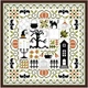 Набор для вышивания по нанесённой на канву схеме "Halloween". AIDA 14CT printed 28*28 см - изображение 1
