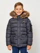 Детская зимняя длинная куртка для мальчика Minoti 15coat 43 39613JNR 92-98 см Черная (5063025183955) - изображение 1