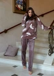 Тёплый женский костюм-пижама для дома 1000343 XL-2XL (52-54) Мокко - изображение 2