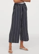 Штани H&M 34 Темно-синій 0696209_пояс резинка_05 - зображення 1