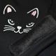 Детские теплые зимние лосины на меху для девочки Smile Time Black Kitten ZW5-15-1-1 110 Черные (2000000026275) - изображение 4