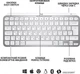 Клавіатура бездротова Logitech MX Keys Mini Wireless Illuminated UA Pale Gray (920-010499) - зображення 6