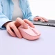 Мышка Baseus F01B Tri-Mode Wireless Mouse 2.4G/BT5.0+BT3.0 800-1200-1200dpi pink - изображение 5