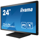 Монитор ЖК 23.8" Iiyama T2452MSC-B1 IPS 1920х1080 60Гц сенсорный экран Черный - изображение 2