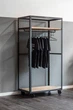 Дизайнерская Напольная вешалка в стиле Loft Design 100x40x210h Черный/Дерево ATL900 - изображение 2