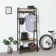 Дизайнерская Напольная вешалка в стиле Loft Design 100x45x190h Черный/Дерево ATL899 - изображение 6