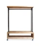 Дизайнерская Напольная вешалка в стиле Loft Design 100x40x170h Серый/Дерево ATL374 - изображение 1