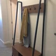 Дизайнерская Напольная вешалка в стиле Loft Design 100x40x160h Черный/Дерево ATL380 - изображение 4