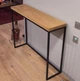 Дизайнерська Барна стійка з натурального дерева Loft Design 140х40х120h Чорний / Дерево ATL308 - зображення 4