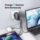Зарядное устройство Ugreen GaN X 100W Fast Charger 4 USB PD QC3.0 QC4.0 FCP 3C1A (CD226) - изображение 4