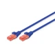 Патч-корд 10м, CAT 6 UTP, AWG 26/7, Cu, LSZH, blue Digitus (DK-1617-100/B) - изображение 1