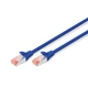 Патч-корд 10м, CAT 6 S-FTP, AWG 27/7, LSZH, blue Digitus (DK-1644-100/B) - изображение 1