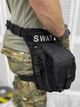 Тактична Сумка поясна на ногу swat black П2-3! - зображення 3