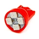 T10 4-SMD LED W5W лампочка автомобильная - красный - изображение 1