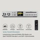 Підсилювач ресивер Auna HiFi CD Silver Star Internet/DAB+/FM CD WiFi (10036446) - зображення 9