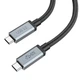 Кабель USB Hoco US06 USB3.2 20Gbps 100W 4K 60Hz Type C to Type C | 1м | Чорний - зображення 2
