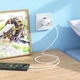 Сетевое зарядное устройство Hoco C126A Pure PD+QC 40W(2C1A)|1 USB-A, 2 Type C, кабель Type-C to Type-C 1 метр - изображение 7