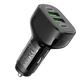 Автомобильное зарядное устройство в прикуриватель HOCO NZ11 Guide car charger |2USB/2Type-C, 72W/3A, PD| Black - изображение 4