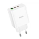 Сетевое зарядное устройство Hoco C126A Pure PD+QC 40W(2C1A)|1 USB-A, 2 Type C|адаптер с быстрой зарядкой Белый - изображение 6