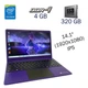 Ультрабук Gateway GWTN141-5PR / 14.1" (1920x1080) IPS / Intel Celeron N4020 (2 ядра по 1.1 - 2.8 GHz) / 4 GB DDR4 / 320 GB SSD / Intel UHD Graphics 600 / WebCam / NEW АКБ б/в - зображення 1