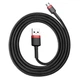 Кабель Baseus Cafule Cable USB to Micro black-red 1м (CAMKLF-B91) - зображення 1