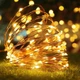 Светодиодные гирлянды-огоньки с серебряной проволокой, 5 м, 50 LED, USB, теплый белый свет - изображение 2