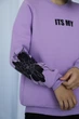 Світшот підлітковий для дівчини Gbi Teens Its my Фіолетовий на рост 140 (13768) - зображення 2