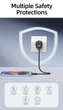 Зарядний пристрій KUULAA PD 20W GaN USB Type-C Швидка зарядка QC3.0+PD3.0 для Apple iPhone, iPad, Samsung, Xiaomi Black (69001508) - зображення 4
