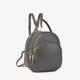 Сумка-рюкзак женская кожаная маленькая Regina Notte Backpack 3492 Темно-серый - изображение 3