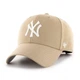 Кепка 47 Brand MLB NEW YORK YANKEES бежевий Уні OSFM B-MVP17WBV-KHB - зображення 1