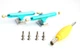 Подвески для фингерборда Just Skate FB Premium Truck Revers Kingpin Teal 34 мм - изображение 3