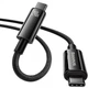 Кабель Baseus Tungsten Gold Data Cable 240W, Power Delivery 3.1, 480Mbps, Type-C to Type-C 2м Black (CAWJ040101) - зображення 4