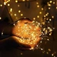 Светодиодная гирлянда роса нить 10 м на батарейках от USB для дома 100 LED, Теплый белый (205281) - изображение 3