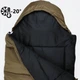 Спальный мешок армейский зимний до -20° широкий 85*205см с капюшоном спальник одеяло Койот - изображение 1