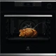 Духовой шкаф Electrolux электрический, 72л, A+, пар, дисплей, конвекция, пиролиз, телескопические направляющие, черный+нерж (EOE8P39WX) - изображение 2