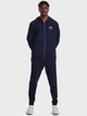 Толстовка на флисе, на молнии мужская Under Armour Essential Fleece Fz Hood 1373881-410 S Синяя (196039157898) - изображение 4