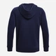 Толстовка на флисе, на молнии мужская Under Armour Essential Fleece Fz Hood 1373881-410 S Синяя (196039157898) - изображение 6