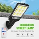 Набір вуличних світлодіодних ліхтарів Sensor Street Lamp 616-4 з датчиком руху на сонячній батареї 3 шт - зображення 2