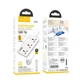 Сетевой удлинитель Hoco AC8A ( 3 USB порта, 1 Type-C, 1.5 метра, PD 30 Ватт, QC, 5V/3A, 9V/3A, 12V/2.5A, 15V/2A та 20V/1.5A европейская вилка, защита от перегрузки/короткого замыкания) - Белая - изображение 4