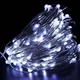 Светодиодная гирлянда нить капля росы 10м 100 LED от батареек АА холодный белый - изображение 1